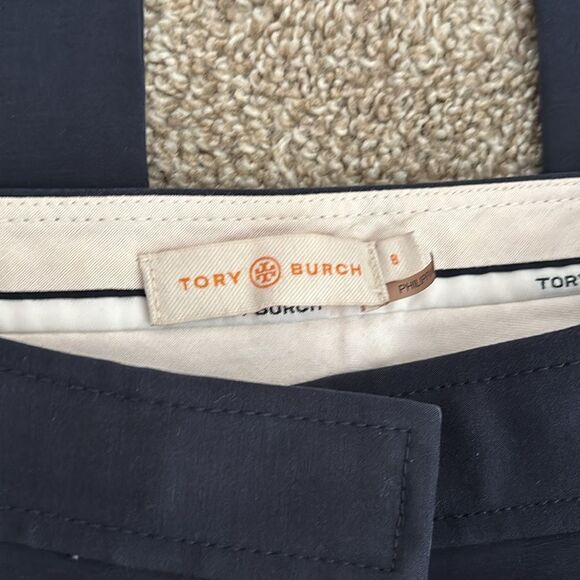 Tory Burch navy slacks - size 8 - Picture 2 of 6